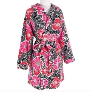 Vera Bradley Cherry Blossoms Plush Fleece Bathrobe